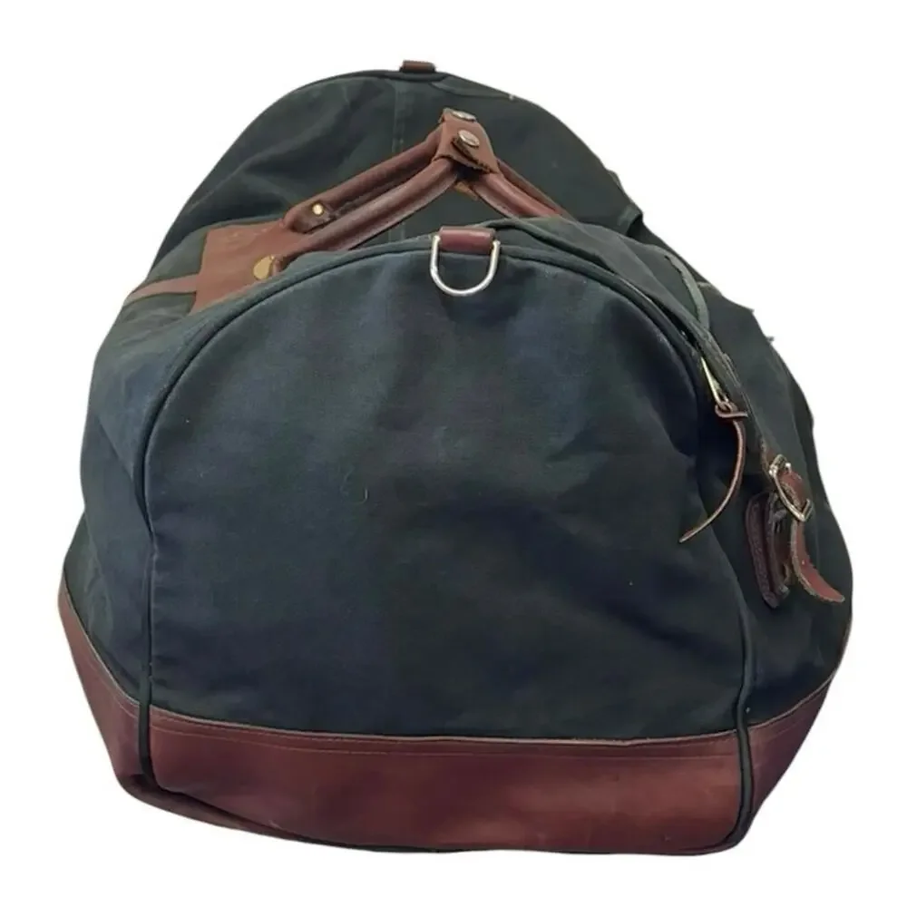 Vintage Orvis Battenkill Canvas Leather‎ Duffle Weekender Bag USA